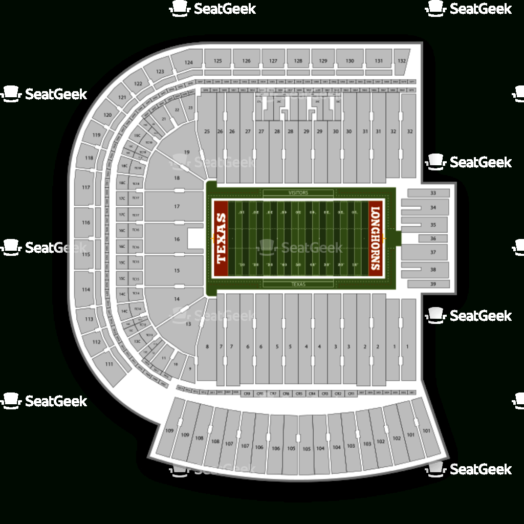 Darrell K Royal - Texas Memorial Stadium Seating Chart &amp;amp; Map | Seatgeek - Texas Memorial Stadium Map