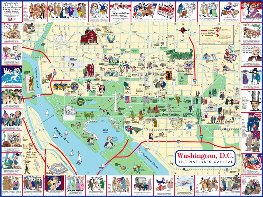 Dc Monuments Map | Compressportnederland - Printable Walking Map Of Washington Dc
