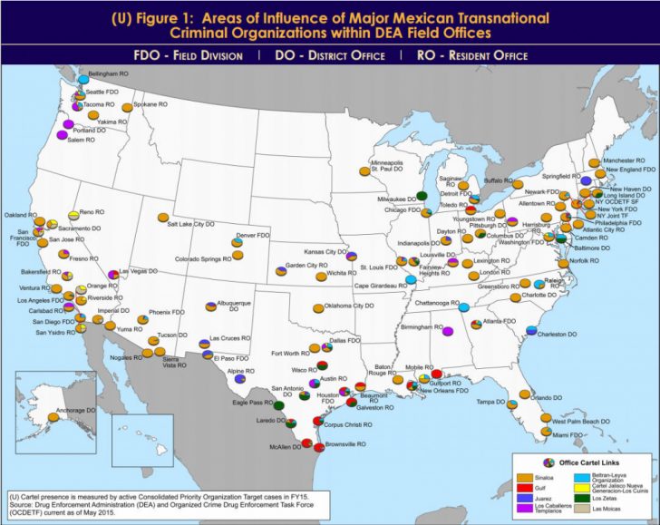 Dea Maps Show Where Mexican Drug Cartels Hold Sway In Texas Atlanta 