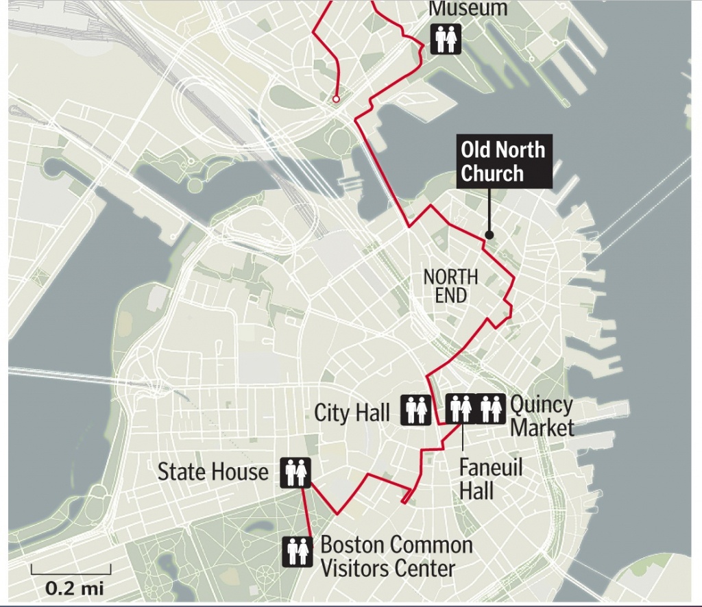 map freedom trail boston massachusetts