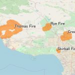 December 2017 Southern California Wildfires   Wikipedia   Map Showing Current Fires In California