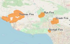 December 2017 Southern California Wildfires - Wikipedia - Southern California Fire Map