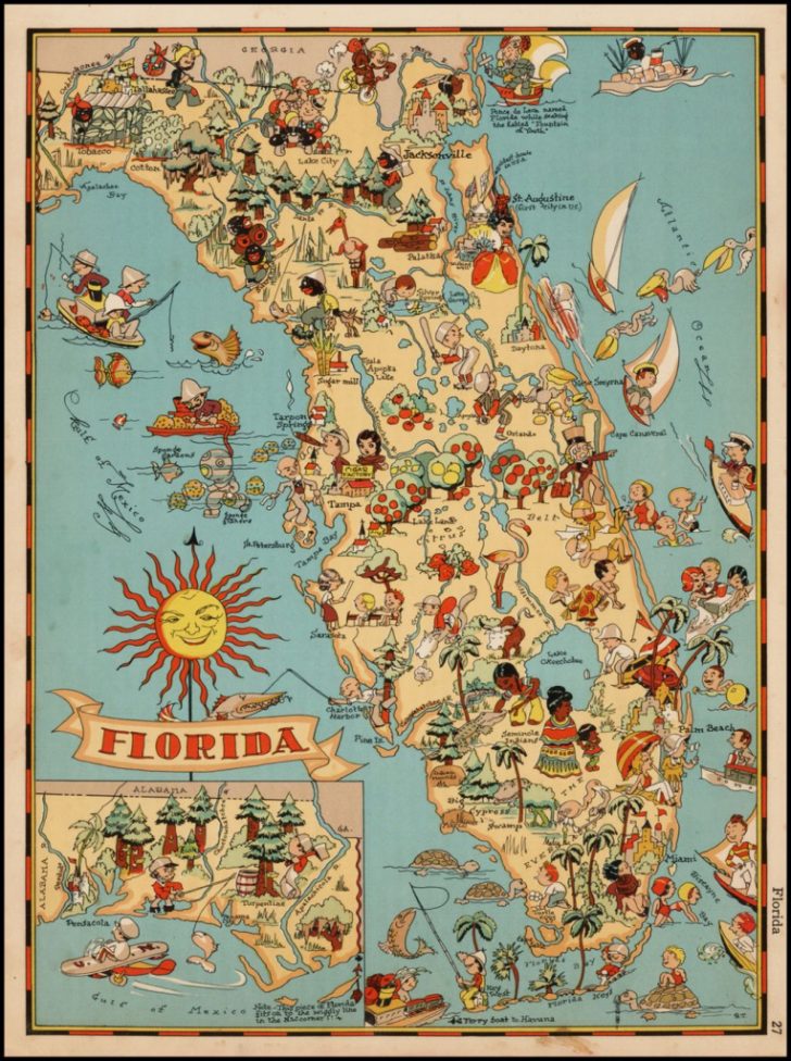 Old Florida Maps Prints
