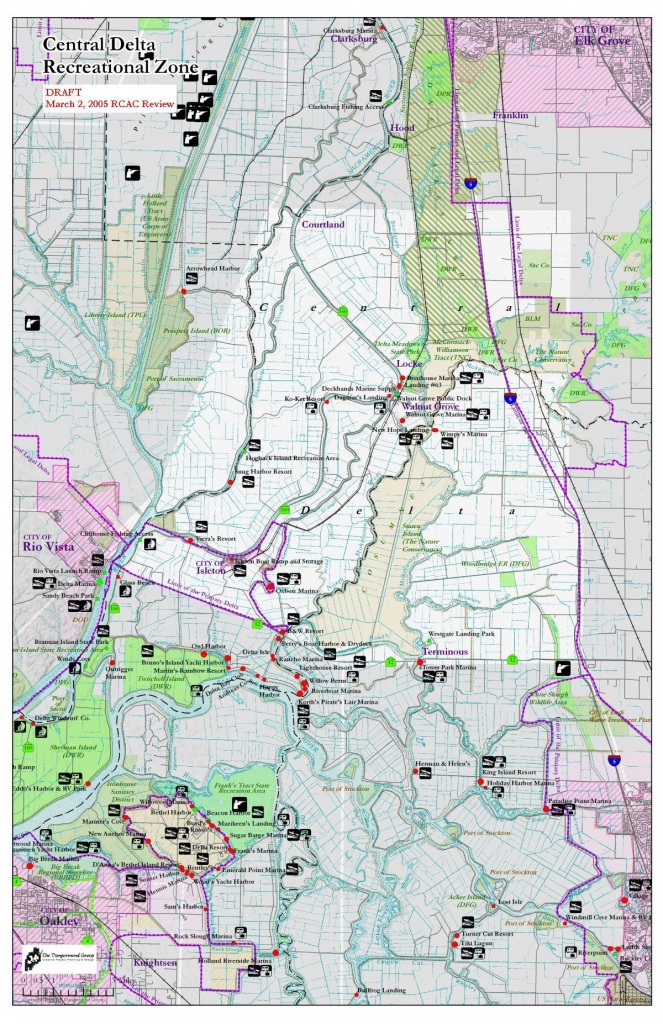 Delta Recreation Maps - Map Of California Delta Waterways