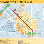 Denver Downtown Map   Denver City Map Printable