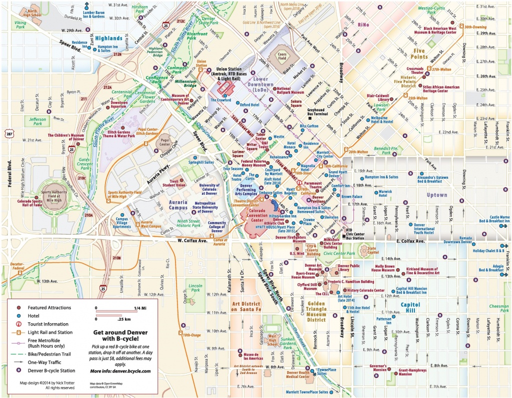 Denver Maps | Colorado, U.s. | Maps Of Denver - Printable Map Of Denver