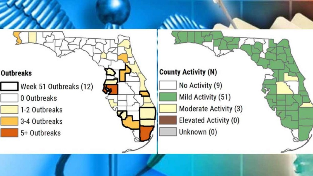 Department Of Health Reports Widespread Flu Activity In Florida - Flu Map Florida