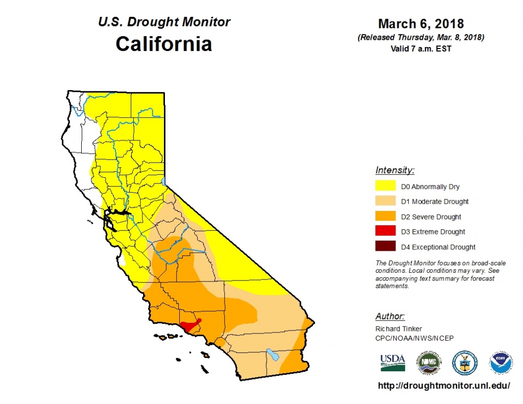 Despite Recent Storm, California&amp;#039;s &amp;#039;drought Map&amp;#039; Depicts Same Bleak - California Drought Map