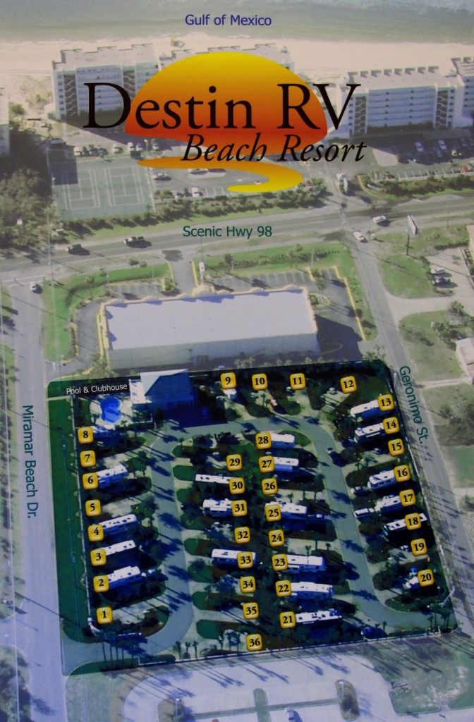 Destin Rv Beach Resort - Map Of Florida Beach Resorts