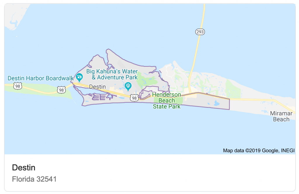 Destin Vs. Naples - Florida Map Destin Fl