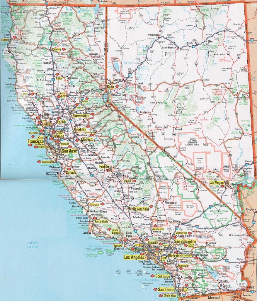 Detailed Map California And Travel Information | Download Free - Best California Road Map