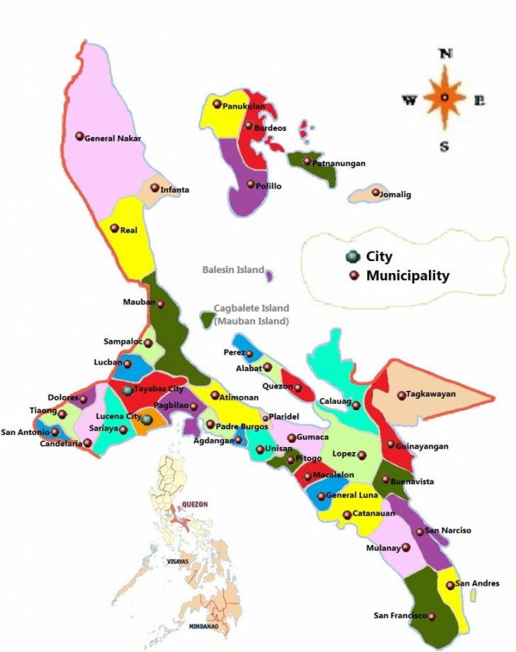 Printable Quezon Province Map