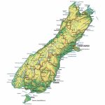 Detailed Map Of South Island, New Zealand With Other Marks | New   New Zealand South Island Map Printable