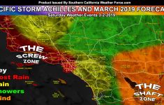 Detailed: March 2019 Weather Forecast Pattern For Southern - Southern California Weather Map
