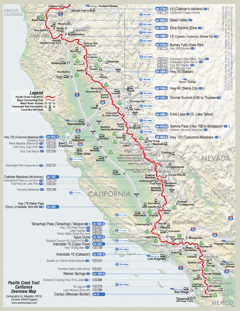 Detailed Pct Maps – Derek &amp;amp; Caitlin&amp;#039;s 2015 Pacific Crest Trail Hike - Pct Map California