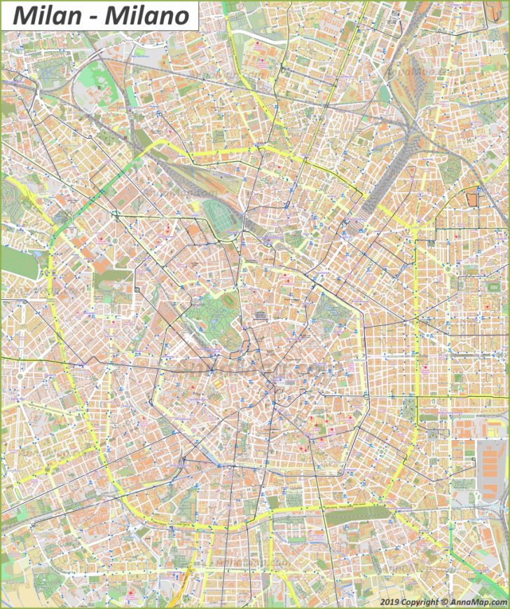 Detailed Tourist Maps Of Milan | Italy | Free Printable Maps Of ...