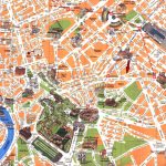 Detailed Travel Map Of Rome City Center. Rome City Center Detailed   Street Map Rome City Centre Printable