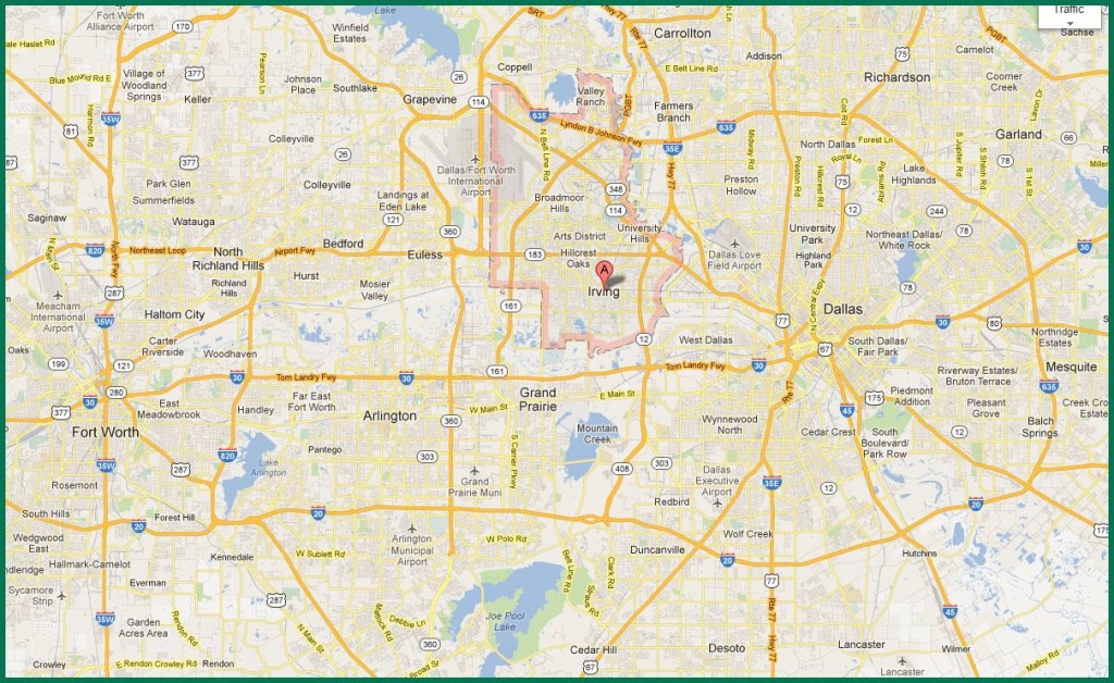 Dfw Area Map - Map Of Dfw Area (Texas - Usa) - Printable Map Of Fort Worth Texas