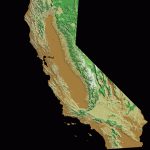 Digital Elevation Map California • Mapsof   California Terrain Map