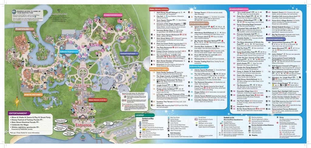 Disney-Magic-Kingdom-Map | Virtual Magic Kingdom In 2019 | Disney - Disney World Map 2017 Printable