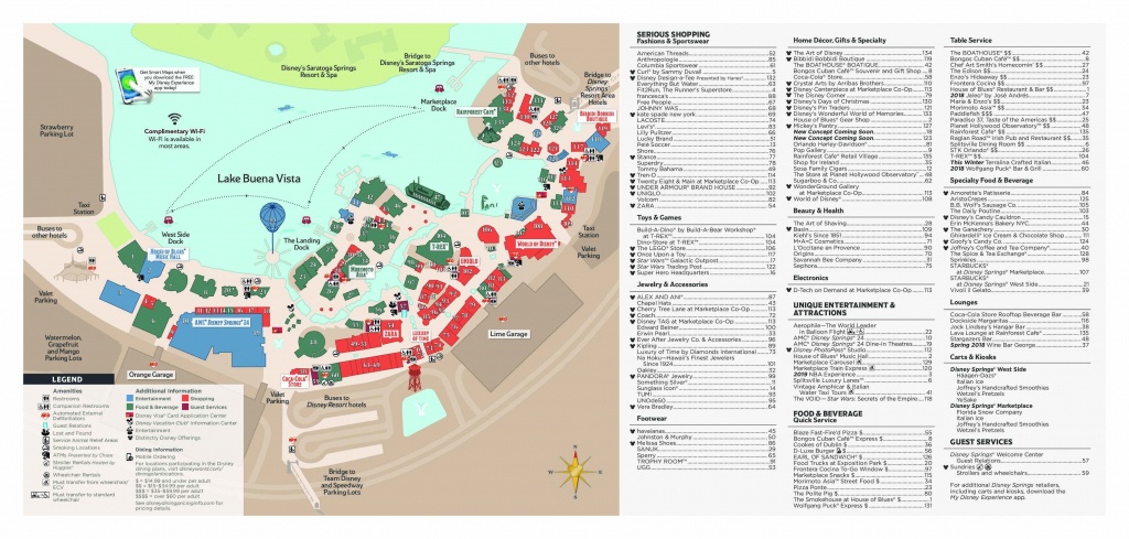 Disney Springs : The Ultimate Guide • Wdw Travels - Disney Springs Map Printable