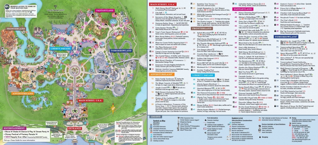 Disney World Magic Kingdom Map Printable - Design Templates - Printable Magic Kingdom Map