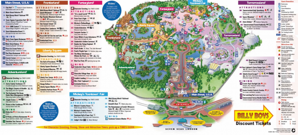 Disney World Map Magic Kingdom - Free Maps World Collection - Printable Disney World Maps