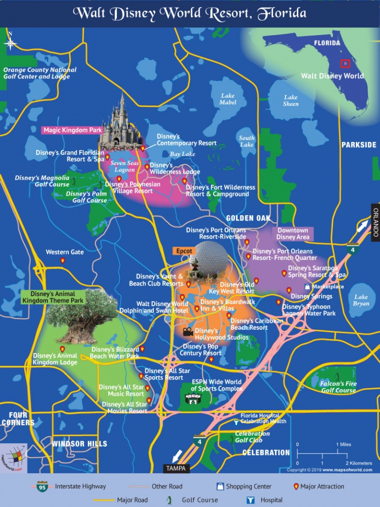 Disney World Map - Map Of Disney World In Florida