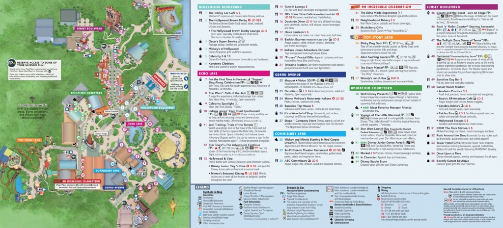Disney World Map [Maps Of The Resorts, Theme Parks, Water Parks, Pdf] - Printable Maps Of Disney World Parks