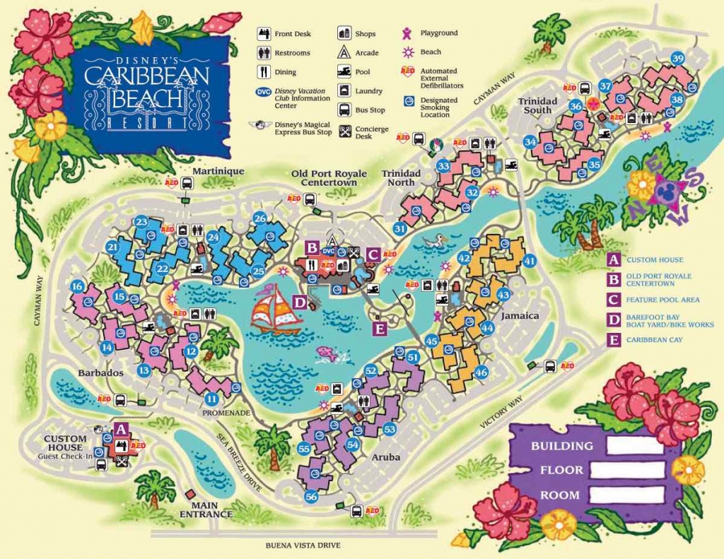 Disney World Maps For Each Resort - Disney Resorts Florida Map
