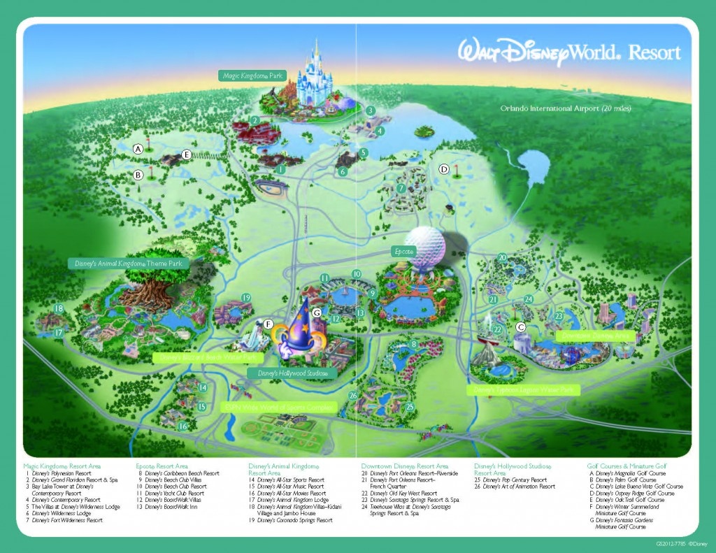 Map Of Downtown Disney Orlando Florida Printable Maps