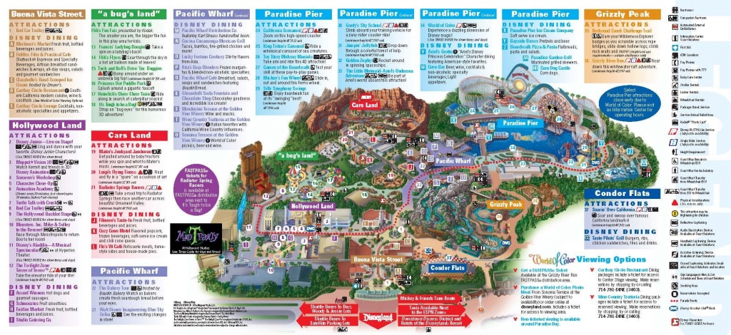 Disneyland California Adventure Park Map | Park Maps Disneyland Park - Disney California Map