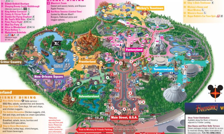 Disneyland Paris Map Printable