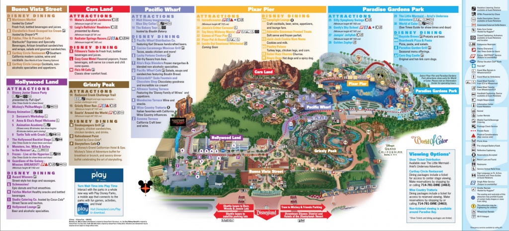 Disneyland Park Map In California, Map Of Disneyland - Disney World California Map
