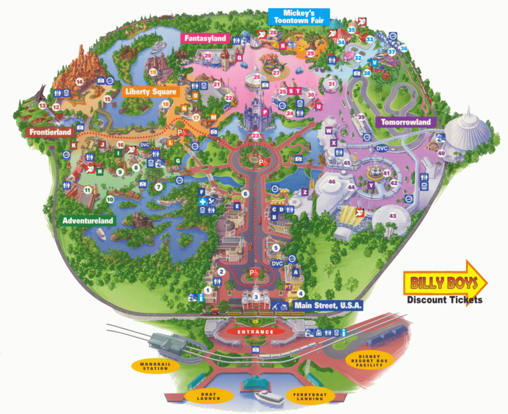 Disneyworld Map Disney World New Of Parks At 4 - World Wide Maps - Map Of Florida Showing Disney World