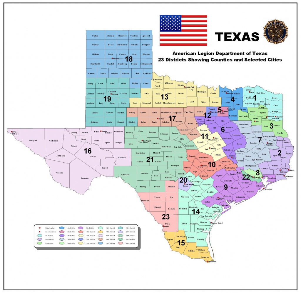District Map Of Texas | My Blog - Texas District Map