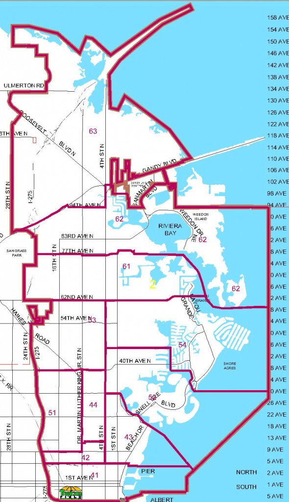 Districts - Map Of St Petersburg Florida Area