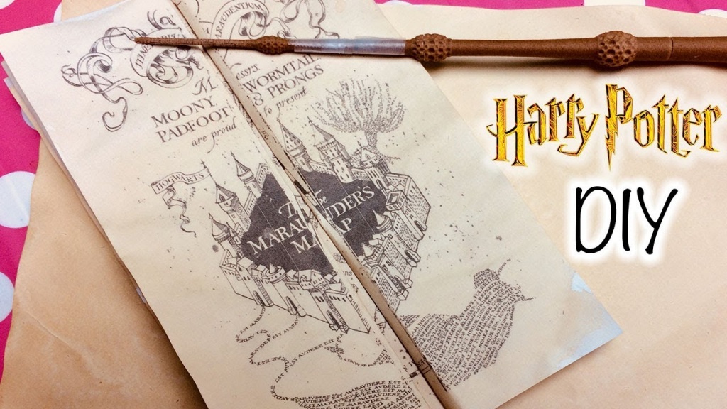 Diy Harry Potter Marauder&amp;#039;s Map Printable And Parchment Easy Diy - Harry Potter Map Marauders Free Printable