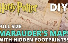 Diy Marauder's Map With Hidden Footprints! Full Size Replica - Marauder's Map Replica Printable