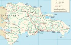 Dominican Republic Road Map - Free Printable Map Of Dominican Republic