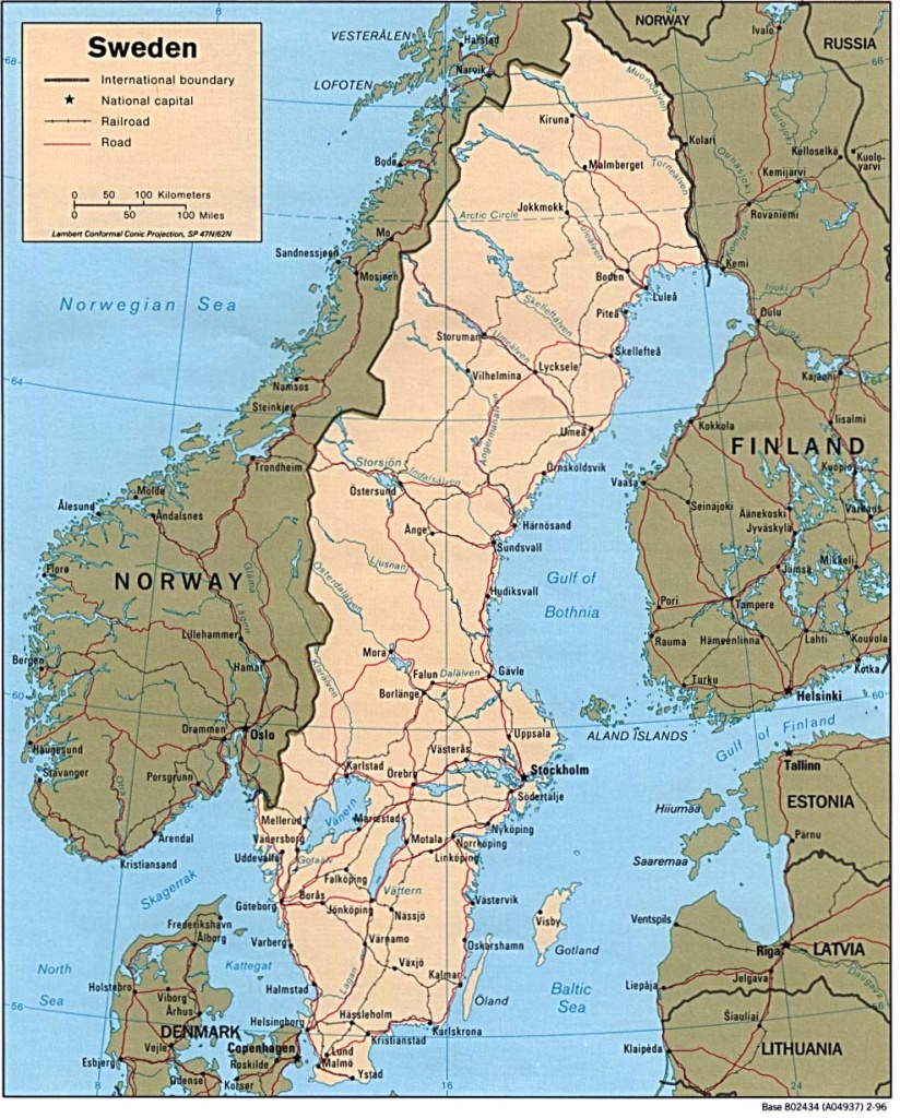 Download Free Sweden Maps - Printable Map Of Sweden