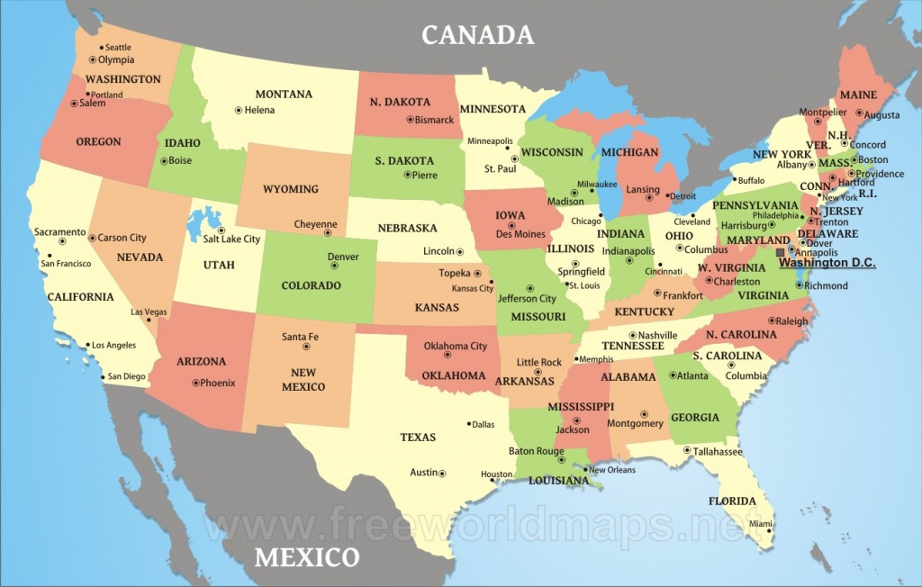 Download Free Us Maps - Printable Map Of Usa With States And Cities