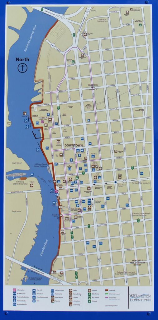 Downtown Wilmington Nc Map | Campus Map - Printable Map Of Wilmington