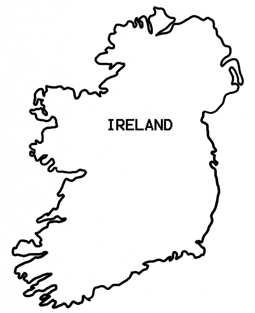 Drawing Ireland Map Outline 52 For Your Free Online With Ireland Map - Printable Black And White Map Of Ireland
