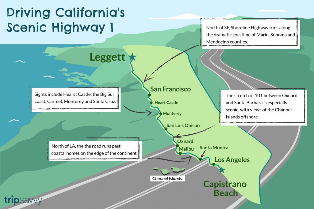 Driving California S Scenic Highway One California Highway 1 Scenic   Driving Californias Scenic Highway One California Highway 1 Scenic Drive Map 1024x683 