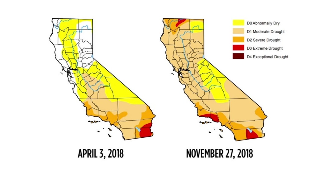 Drought Map Shows Recent Storm Has Not Helped Conditions In - California Drought Map