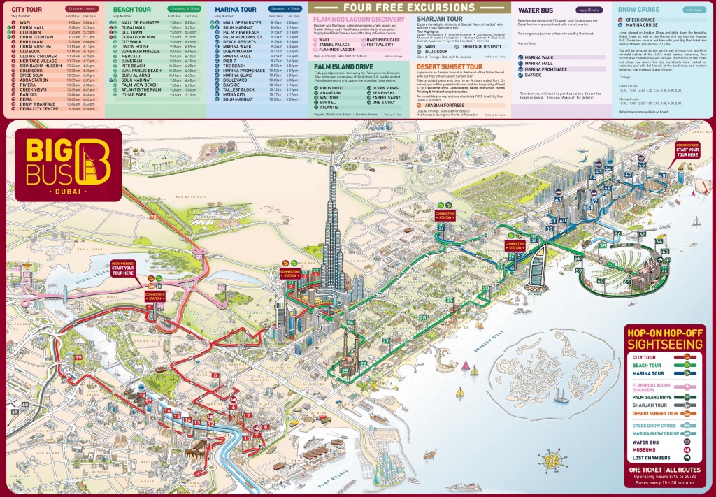 Dubai Tourist Attractions Map - Dubai Tourist Map Printable