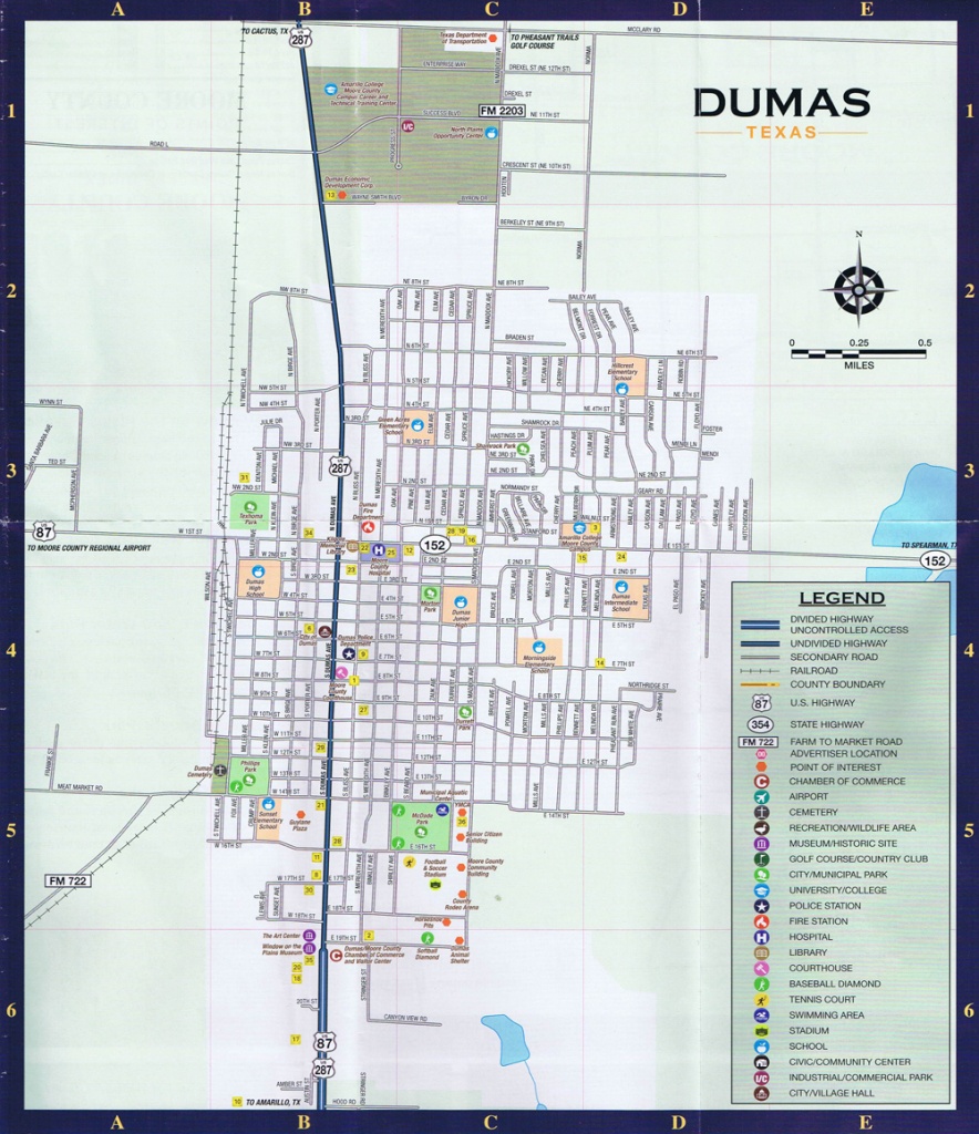 Dumas Local Street Map - Texas Street Map