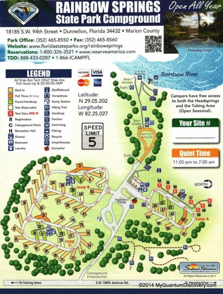 Florida State Park Campgrounds Map