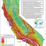 Earthquake Shaking Potential For California, Usa : Mapporn   Chill Hours Map California
